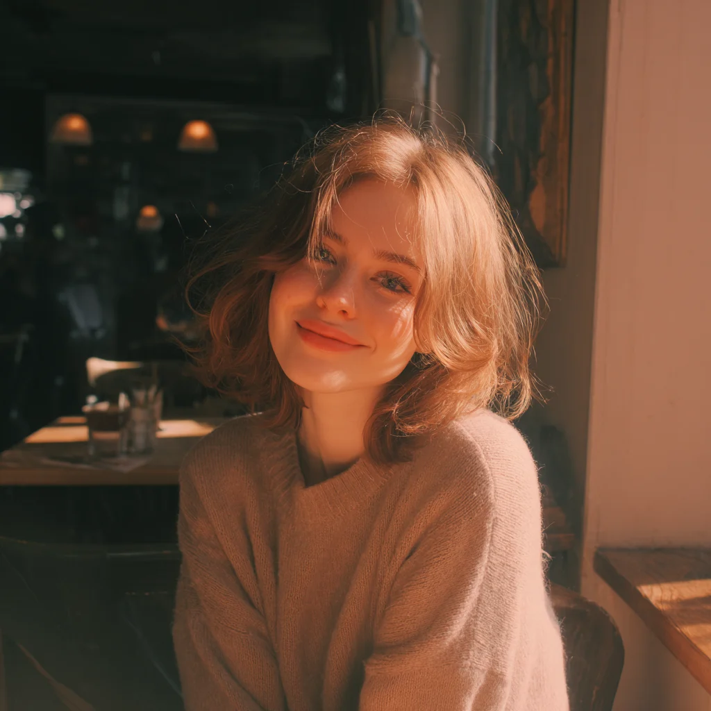 Freya — a warm, flirty AI companion on Kissly AI